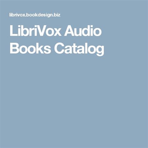 libirvox|librivox audiobook catalog.